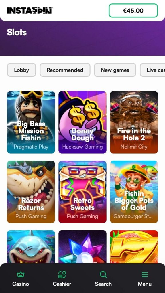 instaspin online casino zonder cruks.