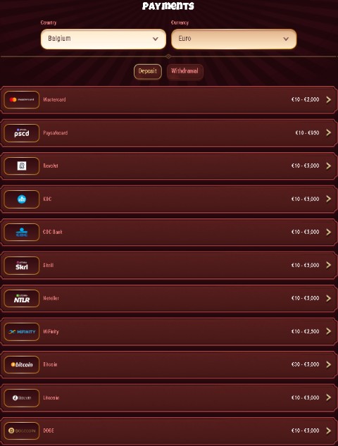 Online iDEAL casino Magius