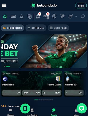 betpanda.io crypto sports betting site