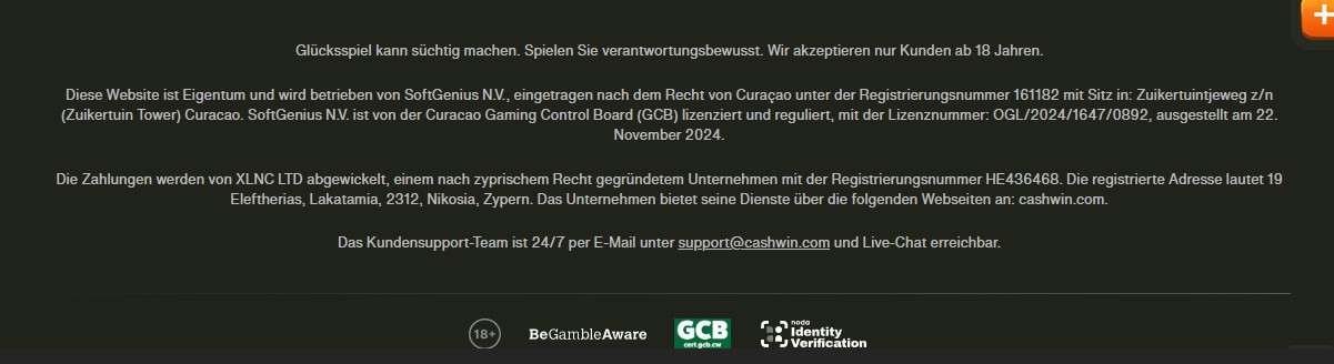 Cashwin-Gluecksspiellizenz