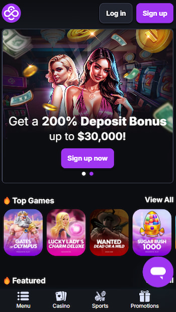 coincasino mobile homepage