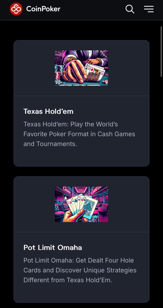 mobile casinos coinpoker