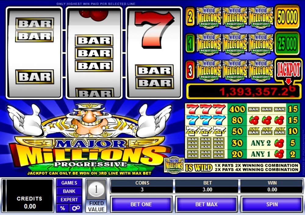 major millions slot