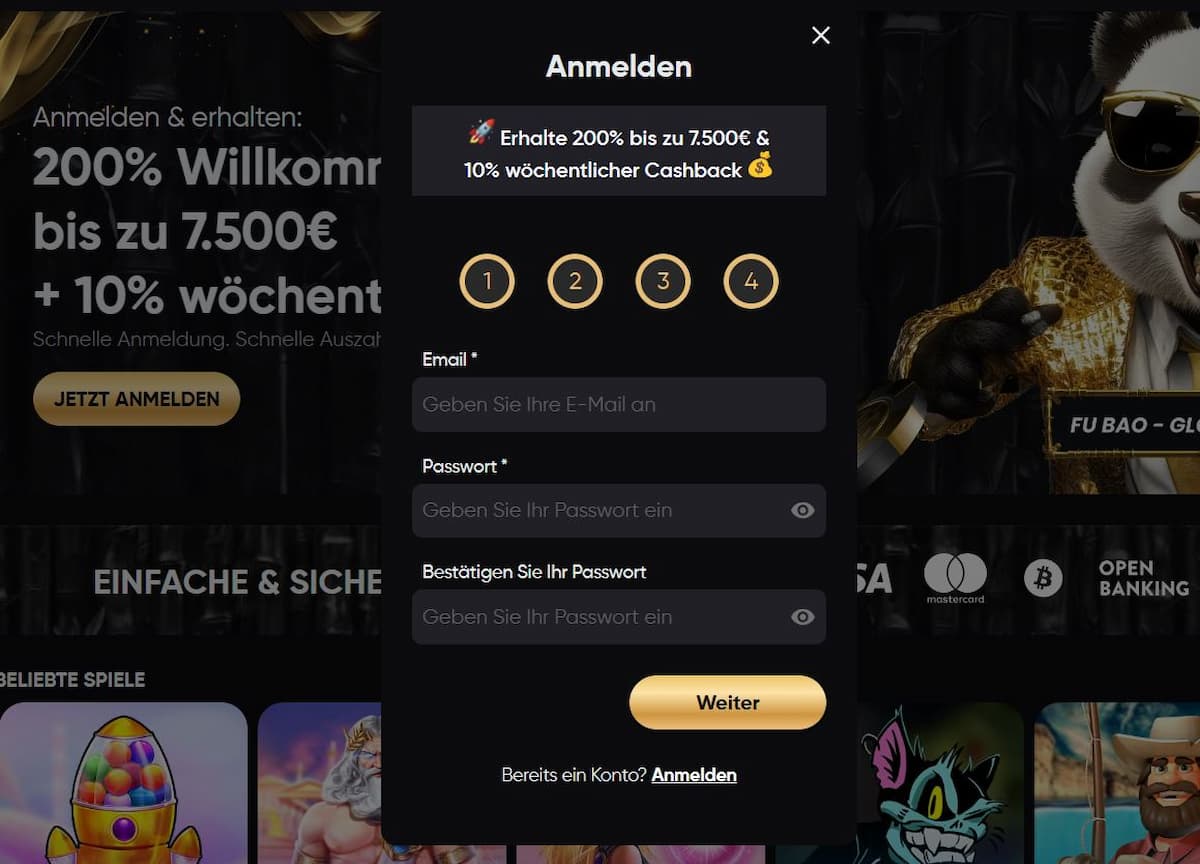 Personenbezogene Daten angeben