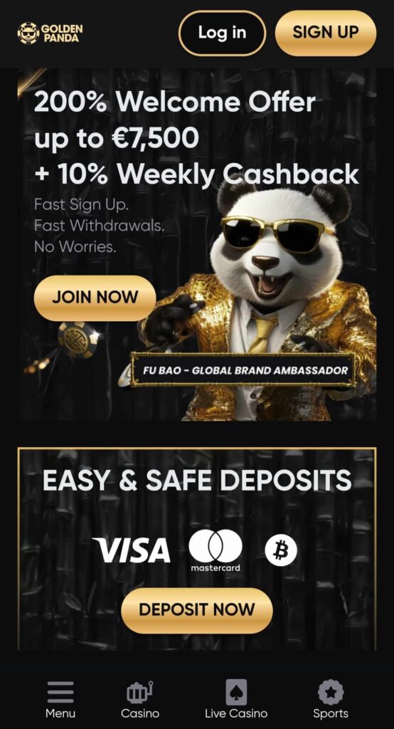 Golden Panda – Exclusive Progressive Jackpot Slots