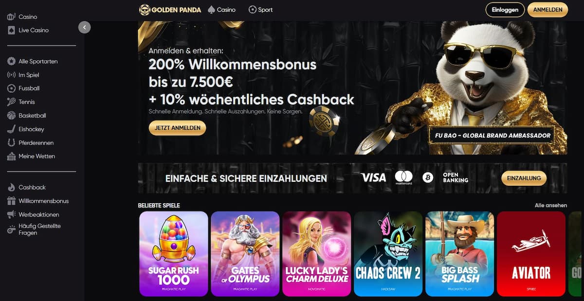Über das Golden Panda Casino