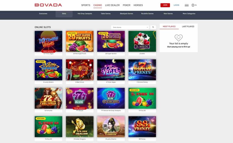 bovada-online-slots