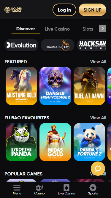 golden panda new online casino