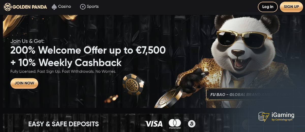 Golden Panda - Bästa nya casino utan Spelpaus