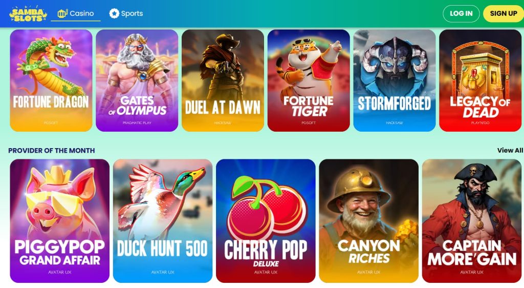 Nové casino Samba Slots