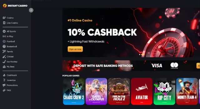 instant casino krüptokasiino