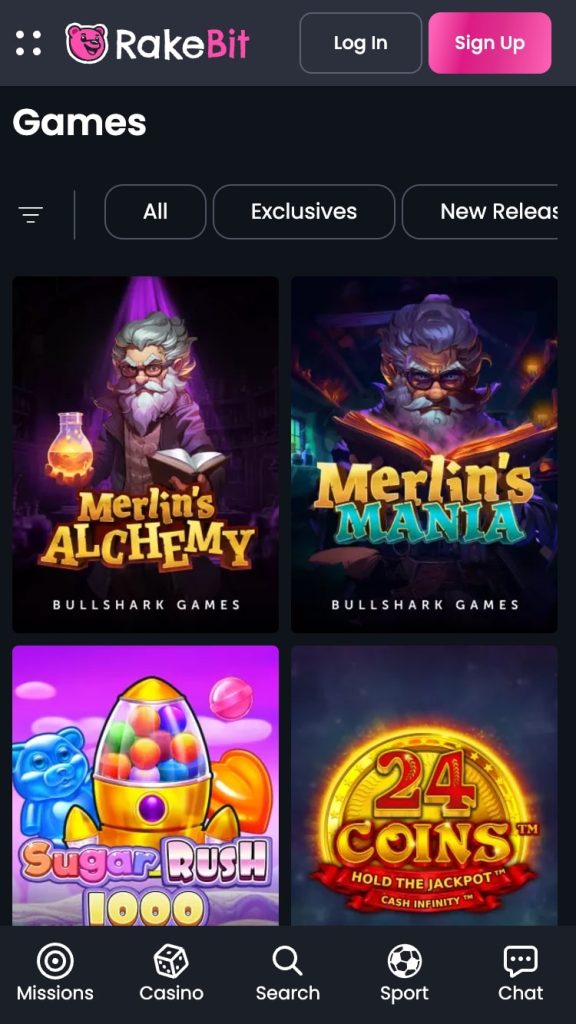 RakeBit casino bonuses and offers 