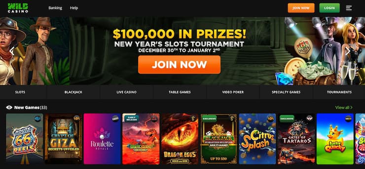 Wild Casino live dealer online casino