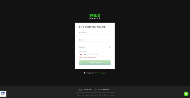 wild-casino-sign-up-page