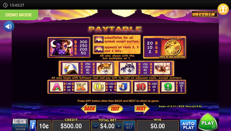 Buffalo-Slots-Payout-Table-Desktop