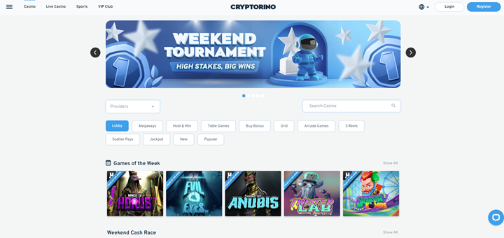 cryptorino telegram casino tounrament and games