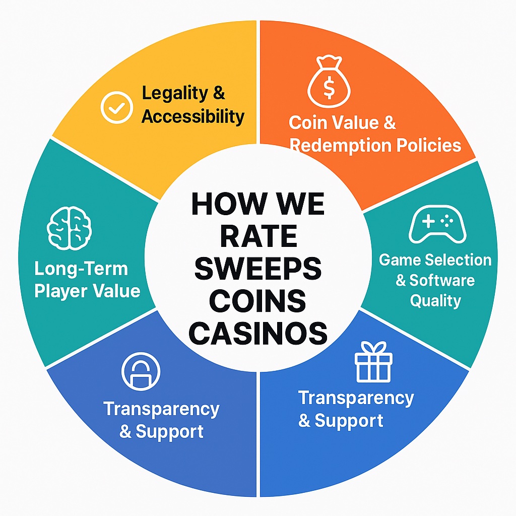A snapshot of How We Rate Sweepstakes Casinos at Coinpectra