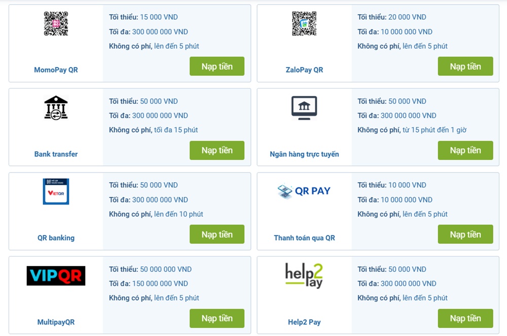 Nhà cái chơi Tài Xỉu Online uy tín hỗ trợ nhiều phương thức giao dịch