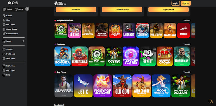 Overiew of WSM Casino, one of the most beloved new online UK casinos this year.