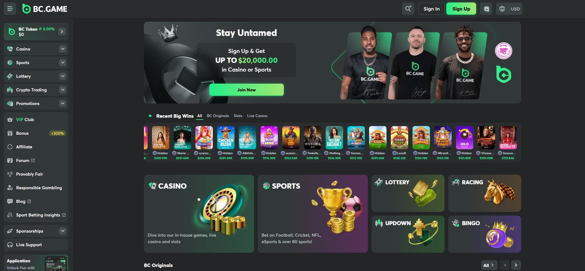 #3 BC.Game - Top Avalanche Casino
