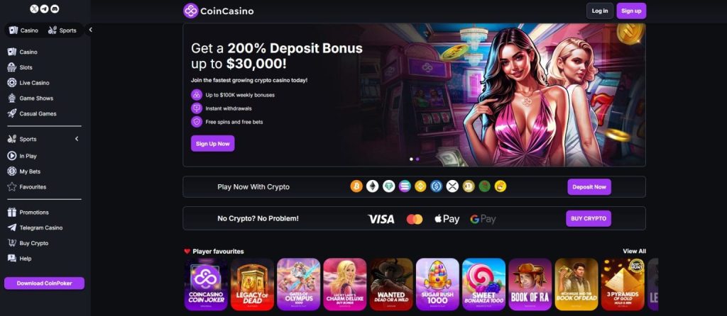 CoinCasino Beste No KYC casino