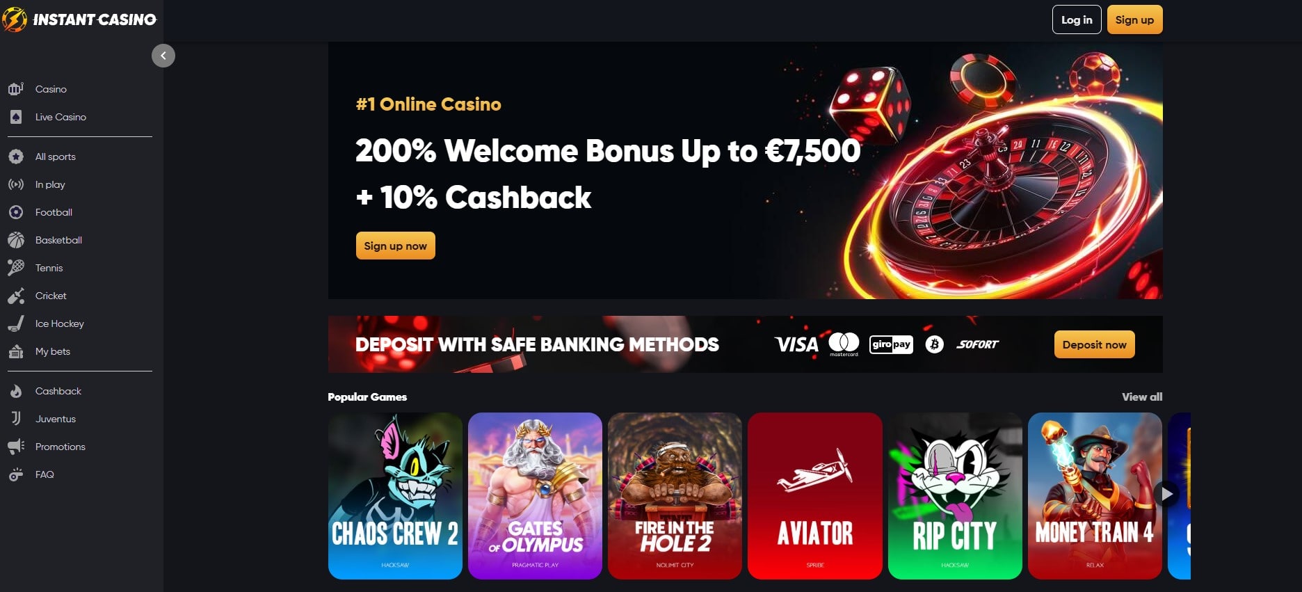 Instant Casino – Top Polygon Casino for Generous Bonuses