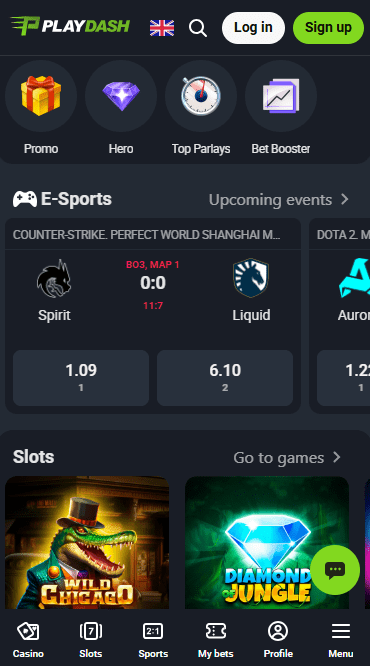 Playdash top singapore online casino homepage