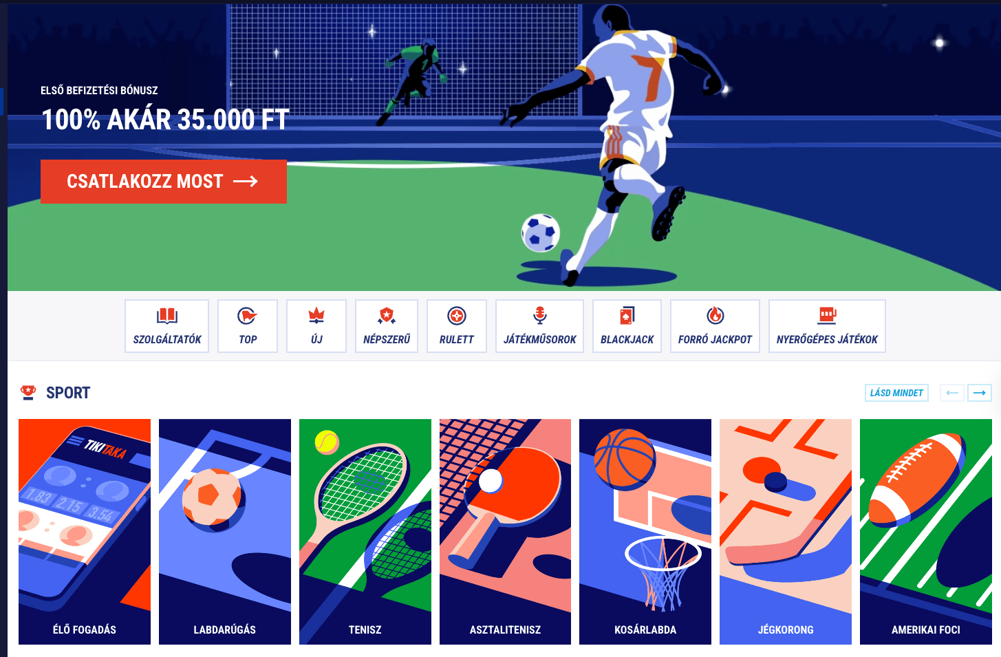 tikitaka online kaszinó