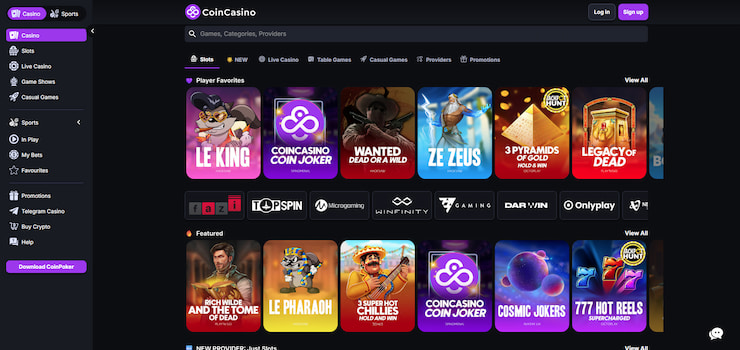coincasino Snelle uitbetaling casino