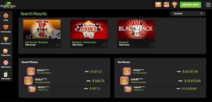 Play blackjack variants at online blackjack casino sites