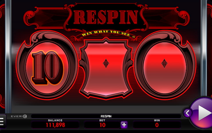 A screenshot of the Red Respin feature in Cash Machine.