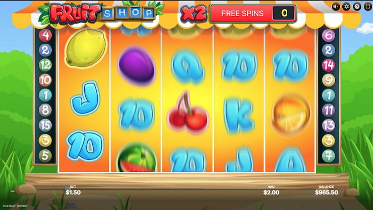 A screenshot from our gameplay of Fruit Shop.