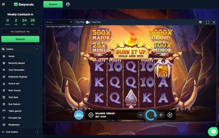 Play games at BetPanda crypto casino