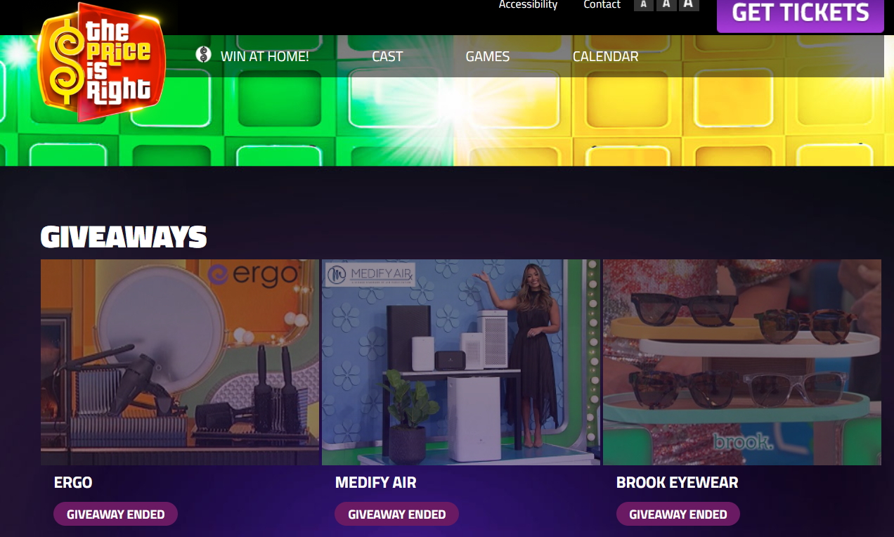 Show the price is right