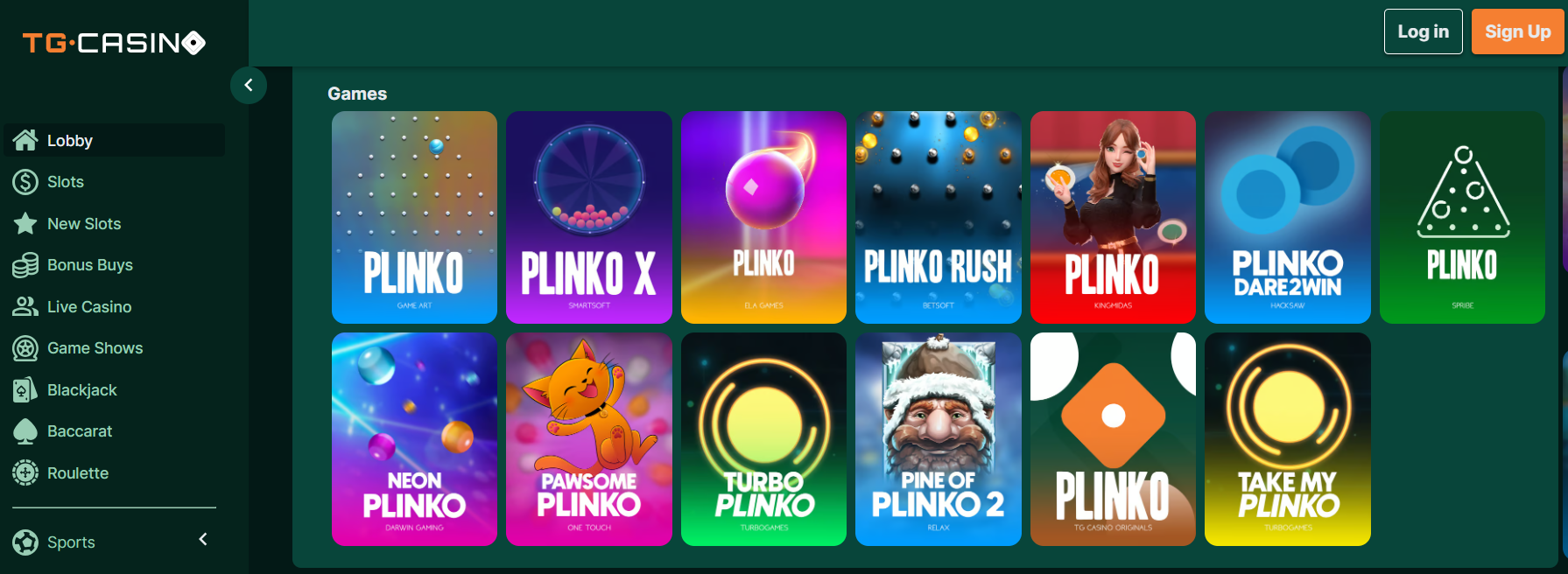 Tg.casino plinko