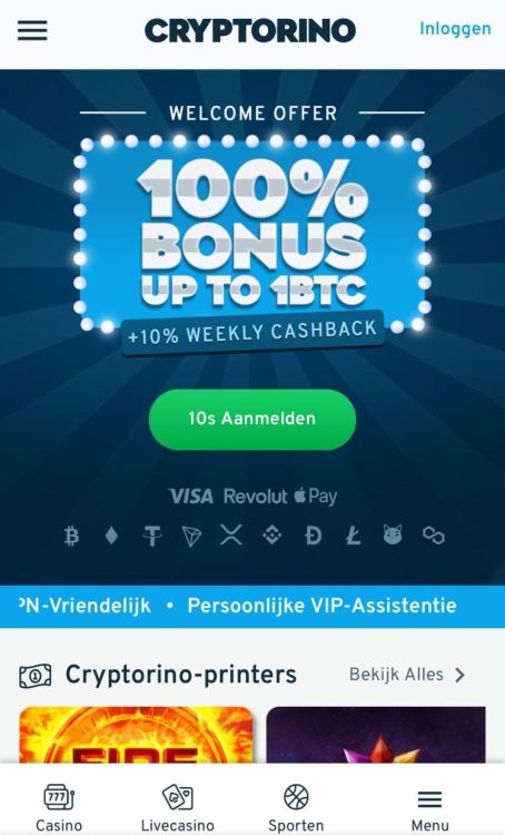 cryptorino beste crypto casino’s van Nederland