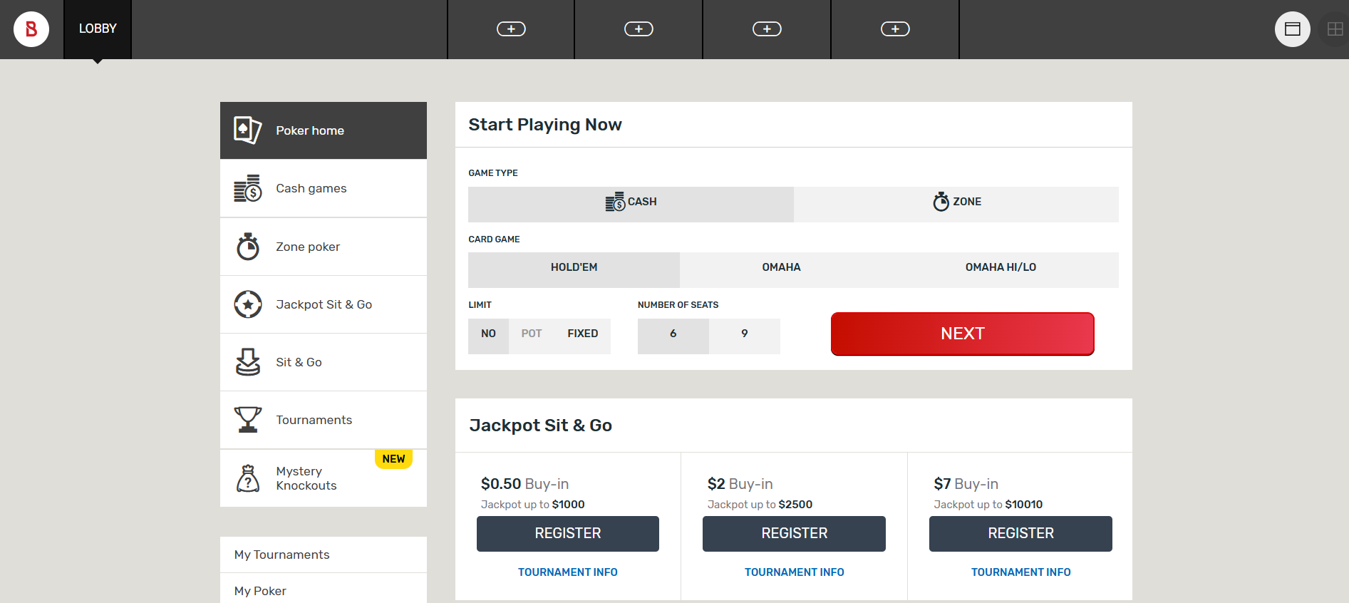Bovada Bitcoin poker casino