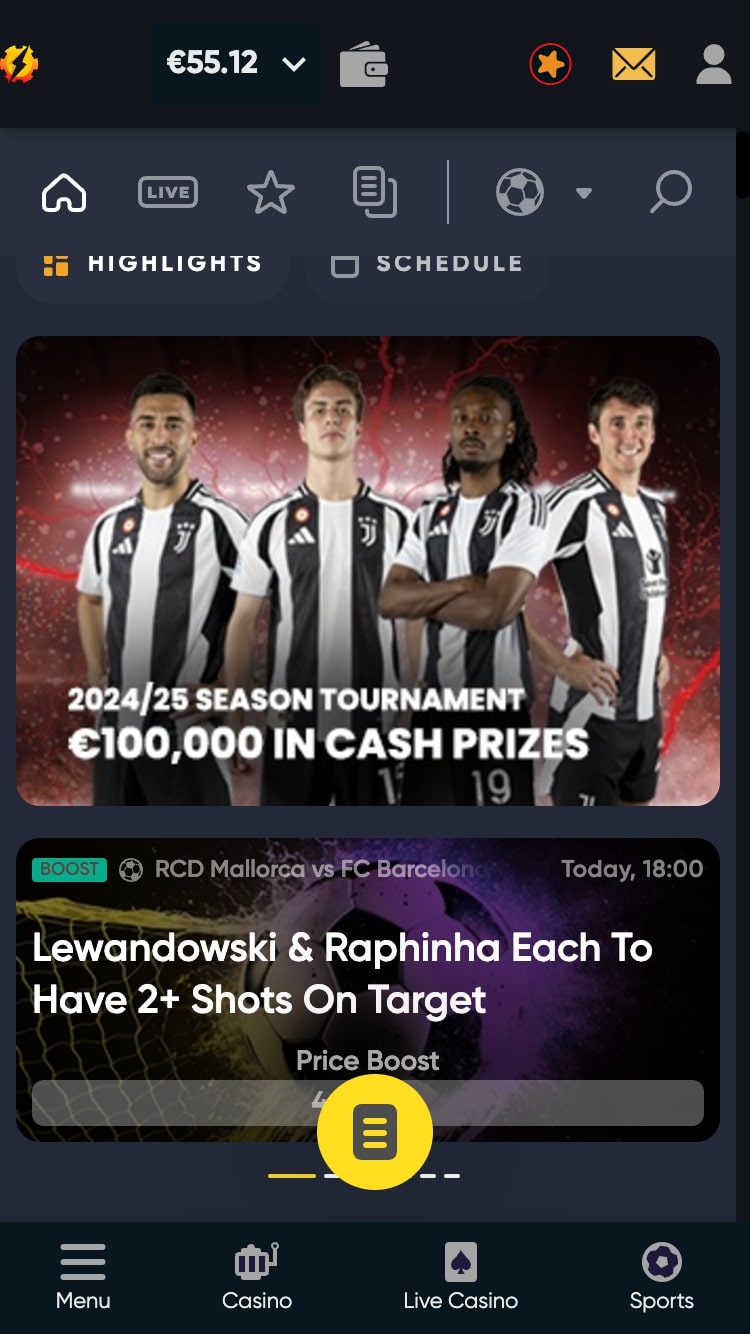 Instant Casino crypto sportsbook markets