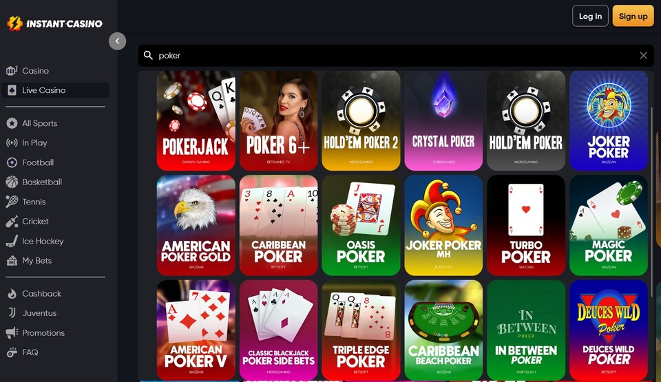 instantcasino poker